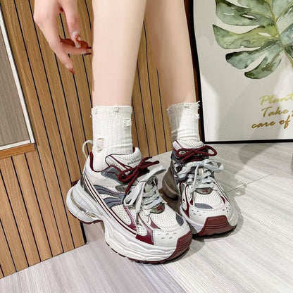 Damen Sport Sneaker atmungsaktiv mit Stoßdämpfung und Mesh-Obermaterial