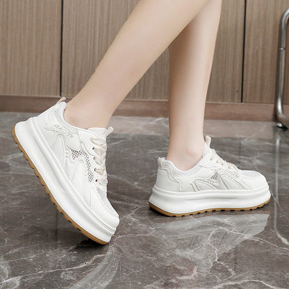 Damen Sneaker Sportlich atmungsaktiv Mesh Sohle