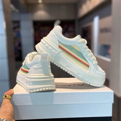 Damen Sneaker Bequem Chunky Gepolstert Sportlich