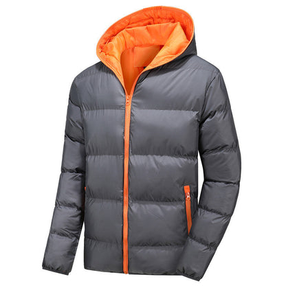 Herren Steppjacke Warm Winter Schwarz - BerlinGlamour