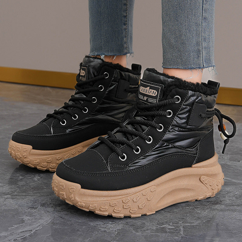 Damen Sneaker Hoch Modisch Isolierend Rutschfest