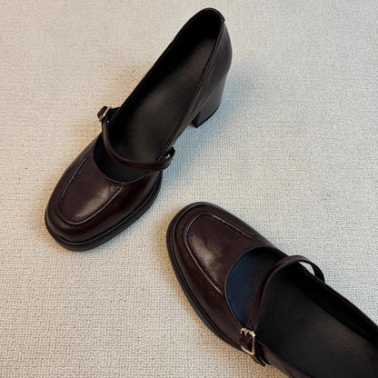 Damen Ballerinas Elegante Riemenverschluss Modisch Schuhe