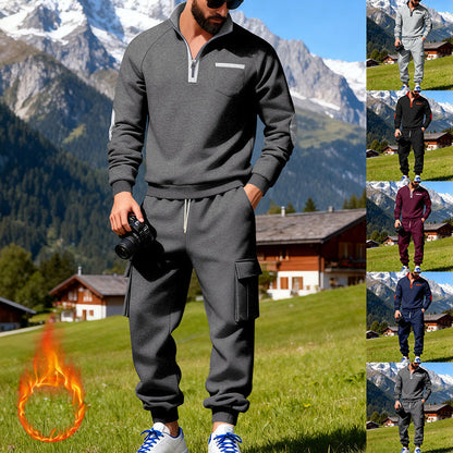 Herren Sportanzug Freizeitanzug Modern mit Taschen
