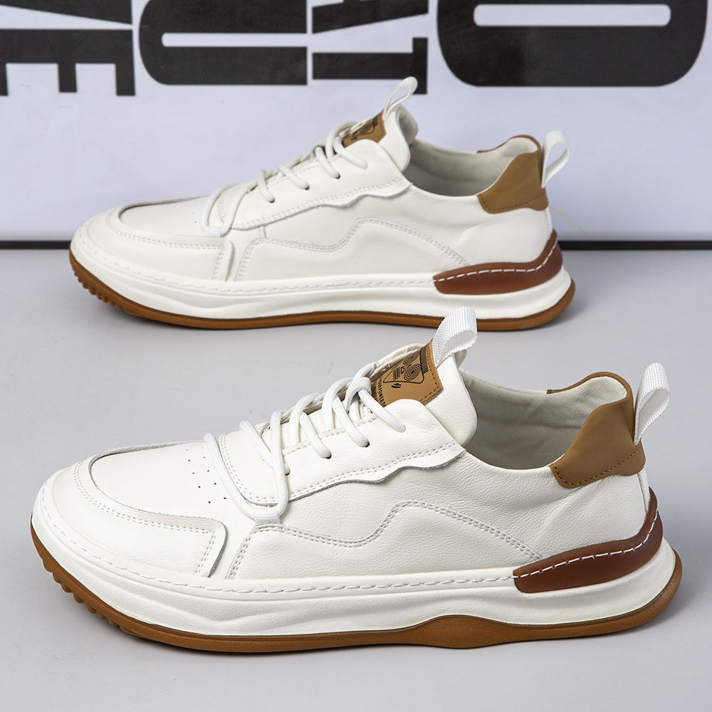 Damen Ledersneaker Sportlich Bequem Komfort Sohle