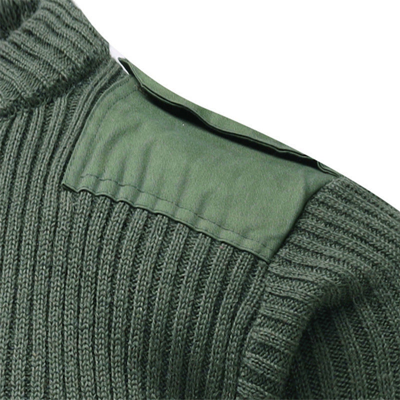 Herren Strickpullover Mit Schulterdetail Modern
