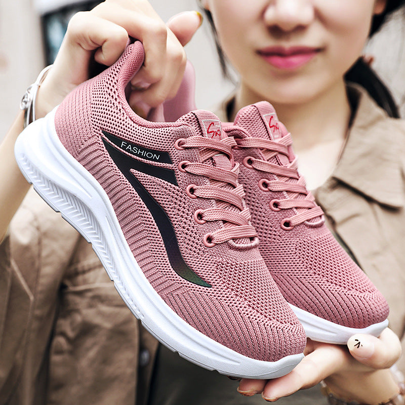 Damen Sneaker Atmungsaktiv Freizeitschuhe Knöchelstütze - BerlinGlamour