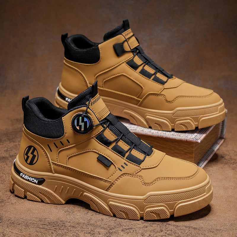 Damen Sneaker High-Top Modisch Schnürsystem - BerlinGlamour