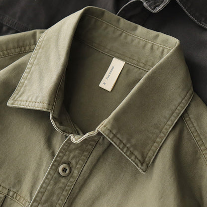 Herren Hemdjacke Modern mit Brusttaschen Praktisch
