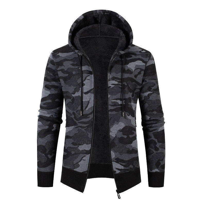 Herren Kapuzenjacke Modern Fleece Innenjacke Warm