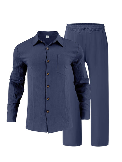 Herren Hemd und Hose Set Modern Elegante Business Kleidung