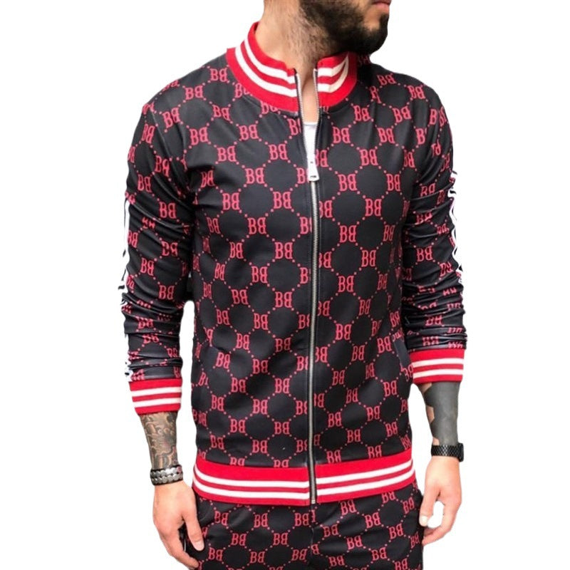 Herren Tracksuit Sportlich mit Grafikdruck Modern