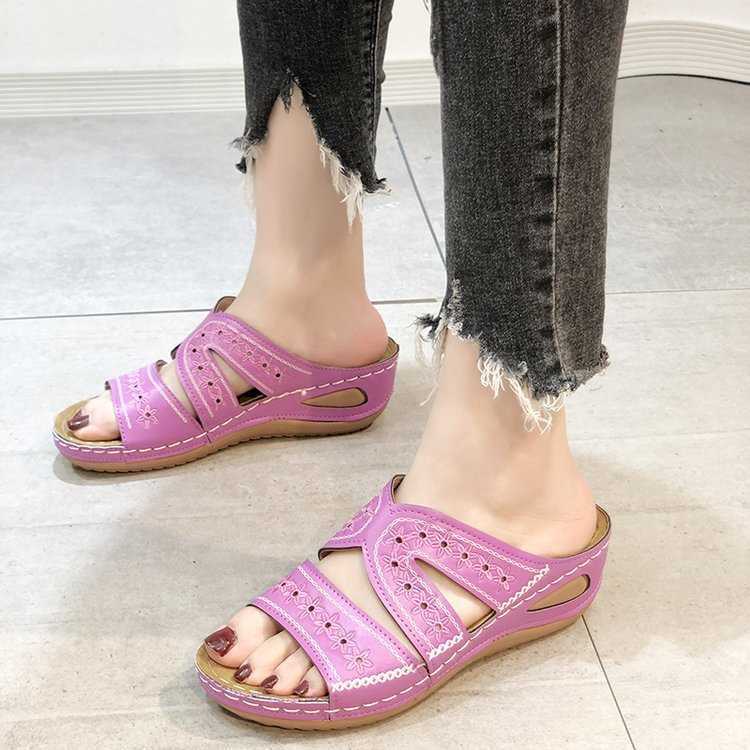 Damen Sandalen Orthopädisch Bequem Sommer