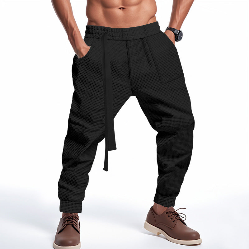 Herren Freizeithose Bequem Grobstrickt mit Taschen