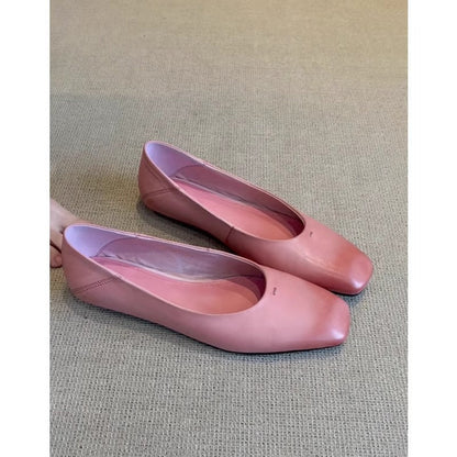 Damen Ballerinas Weiches Leder Elegant Komfortabel