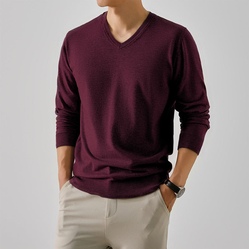 Herren Langarmshirt V-Ausschnitt Modern Berlin Style