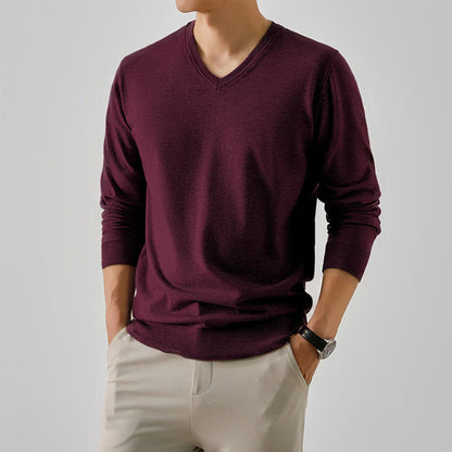 Herren Langarmshirt V-Ausschnitt Modern Berlin Style