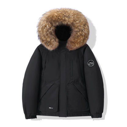 Herren Daunenjacke Winterfest Isoliert mit Kapuze
