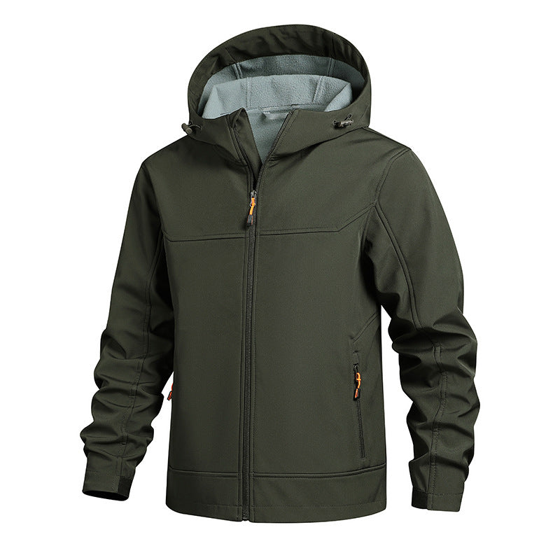 Herren Outdoorjacke Winddicht mit Kapuze Wasserabweisend
