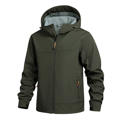 Herren Outdoorjacke Winddicht mit Kapuze Wasserabweisend