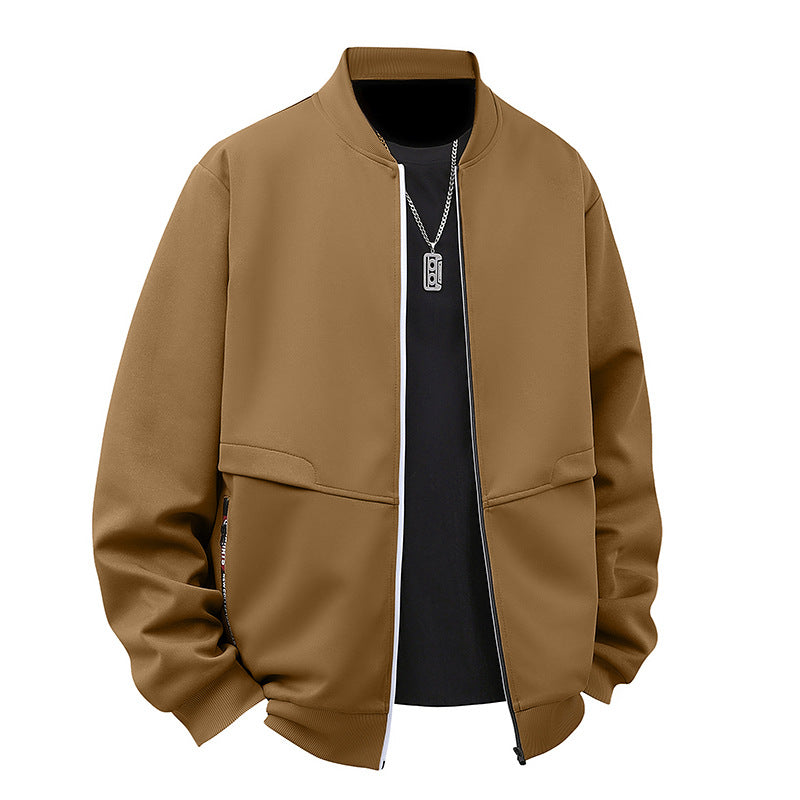 Herren Bomberjacke Sportlich Funktionale Taschen Modern