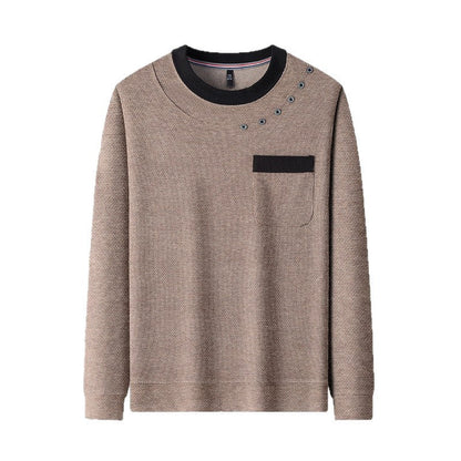 Modisches Herren Sweatshirt mit Brusttasche und coolem Design