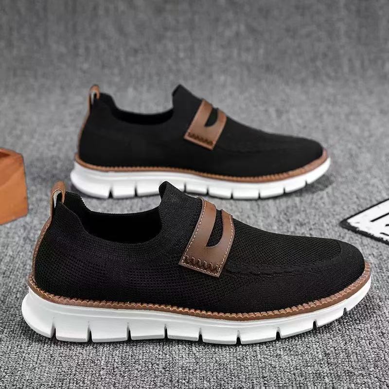Damen Slip-On Schuhe Bequem Elastisch Rutschfest
