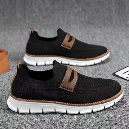 Damen Slip-On Schuhe Bequem Elastisch Rutschfest