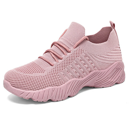 Damen Sneaker Laufschuhe Elastisch Atmungsaktiv Sport