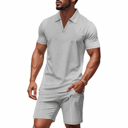 Herren Freizeit-Set Modern Atmungsaktiv Baumwolle Elegant