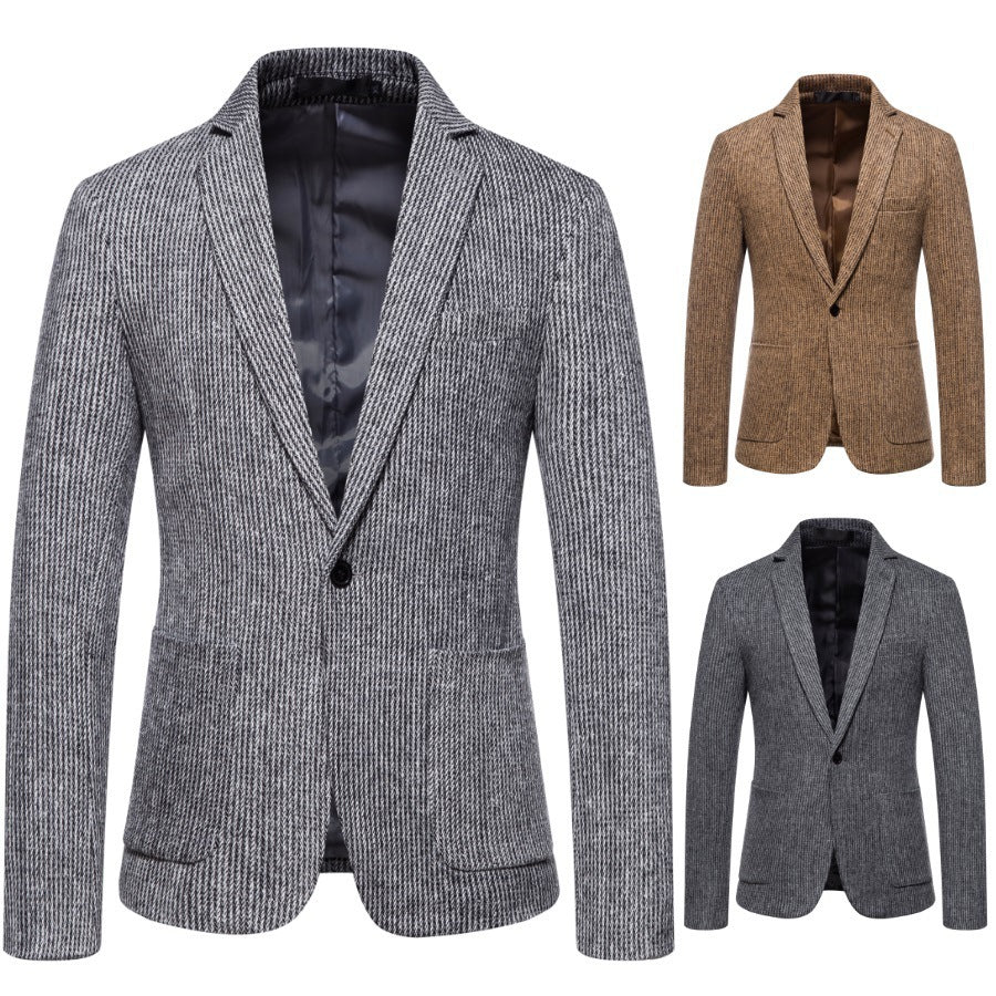 Herren Strickblazer Slim Fit Modern Elegant