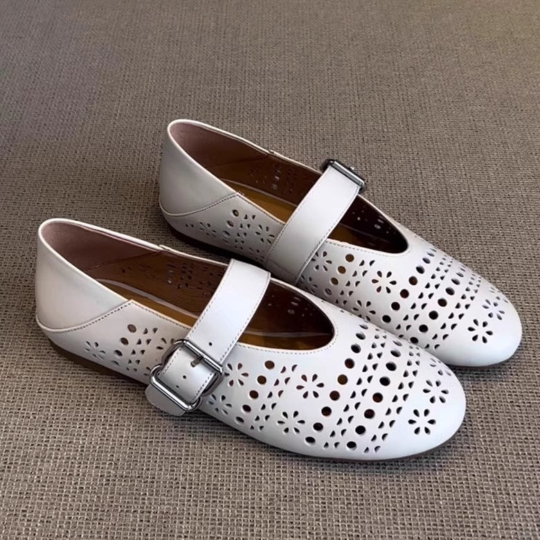 Damen Schuhe Blumenmuster Riemchen Schuhe Elegante Spitze