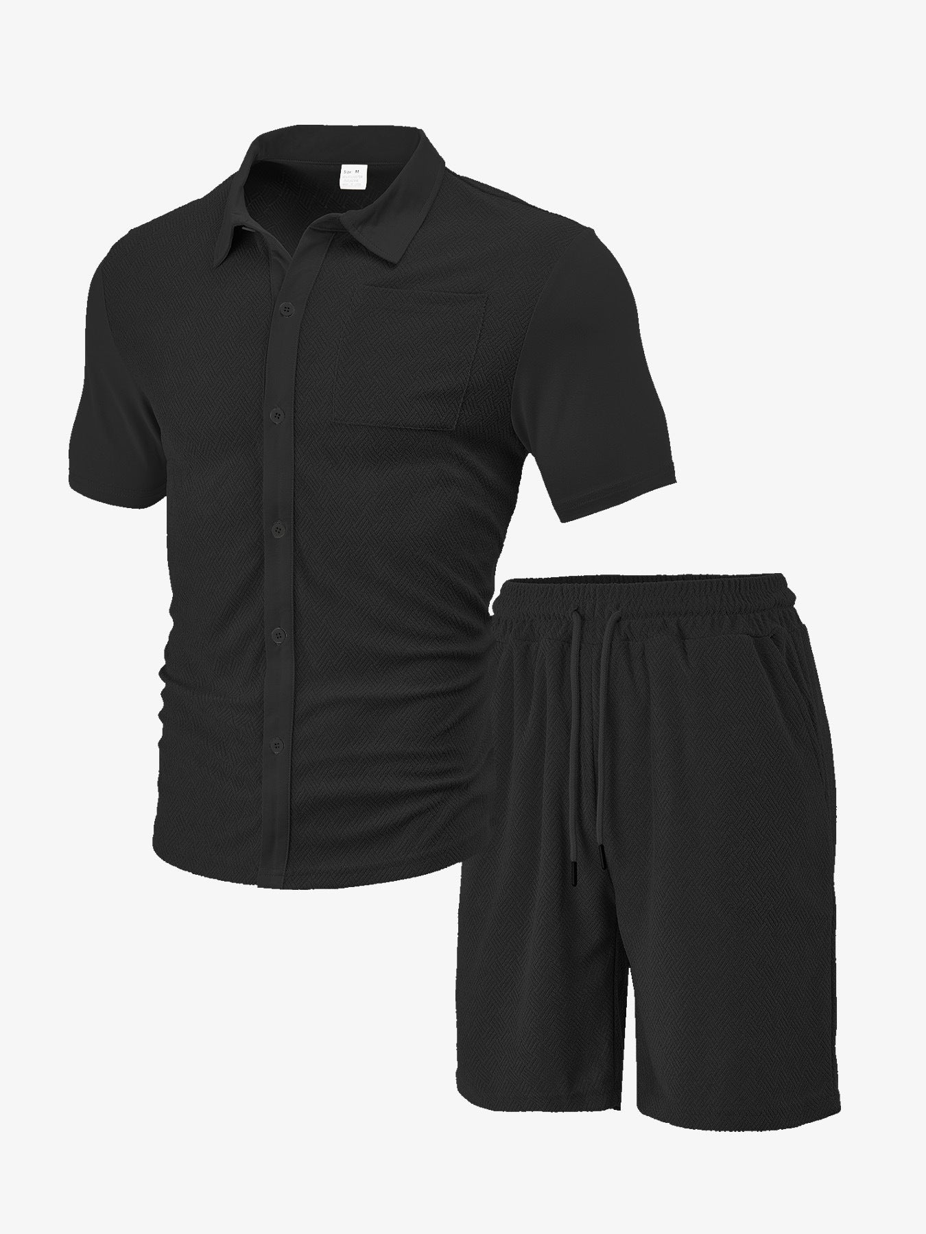 Herren Sportshirt und Shorts Set Atmungsaktiv Freizeit