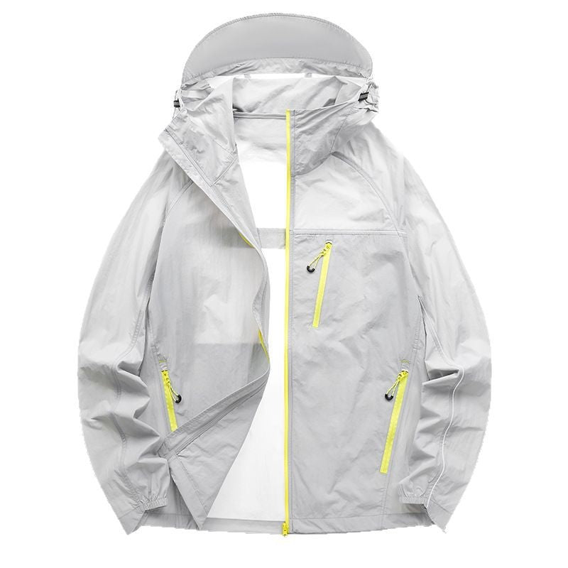 Herren Outdoor-Jacke wasserabweisend mit Reißverschlusstaschen