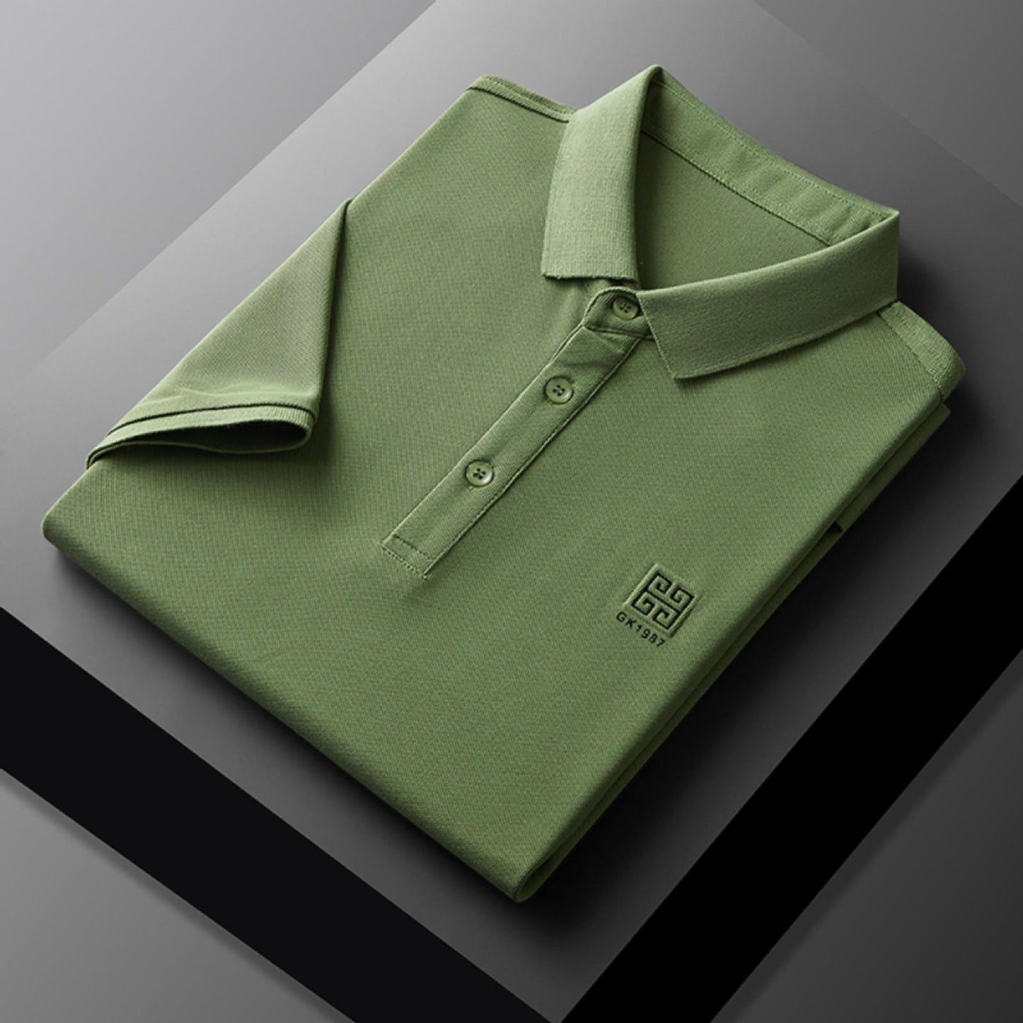Herren Poloshirt Klassisch Elegantes Piqué-Shirt