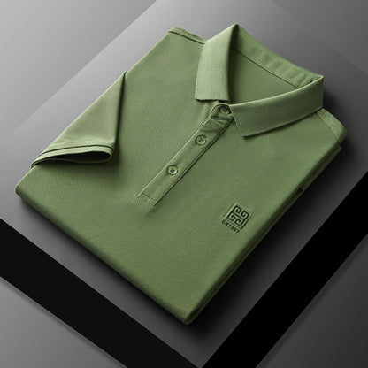 Herren Poloshirt Klassisch Elegantes Piqué-Shirt