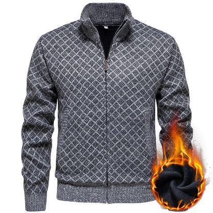 Herren Strickjacke Sportlich Modern mit Muster - BerlinGlamour
