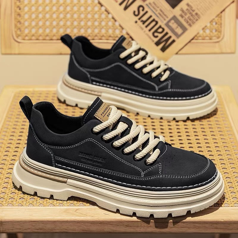 Damen Sneaker Komfortabel Dicke Sohle Bequem