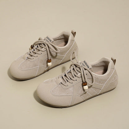 Damen Sneaker Bequem Elastisch Schnürsystem Sportlich