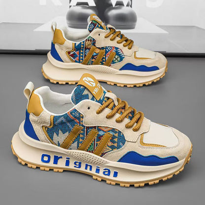 Damen Sneaker Bequem Modisch mit Stickerei