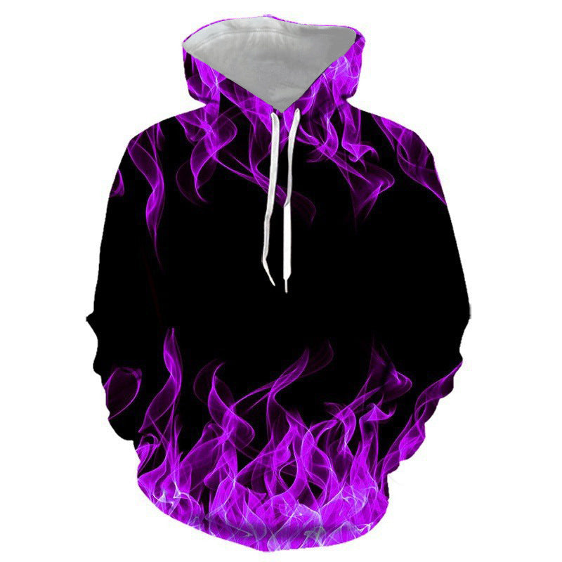 Unisex Kapuzenpullover mit auffälligem Flammenmotiv BerlinGlamour → Unisex Mode für Männer und Frauen, auffällige Flamenco-Ästhetik, Berliner Chic - BerlinGlamour