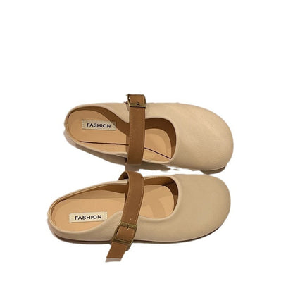 Damen Schuhe Mary Jane Elegant mit verstellbarem Riemen Schwarz