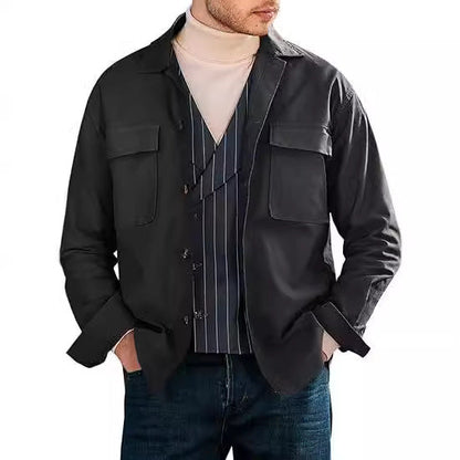 Herren Utility-Jacke Modern mit vielen Taschen und lässigem Schnitt