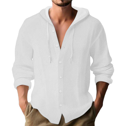 Herren Kapuzenpullover Strukturiertes Design Modern