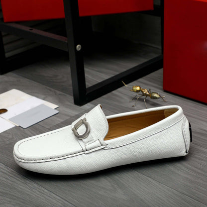 Damen Mokassins Leder Elegante Schuhe Frauen