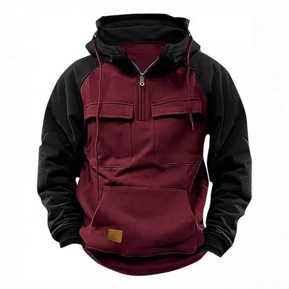 Herren Kapuzenjacke Funktional mit Taschen Wasserabweisend