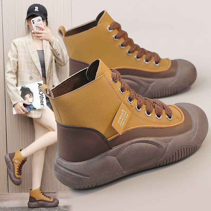 Damen Sneaker High-Top atmungsaktiv rutschfest Mode - BerlinGlamour
