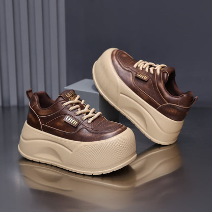 Damen Sneaker Hoch Plattform Schuhe Bequem