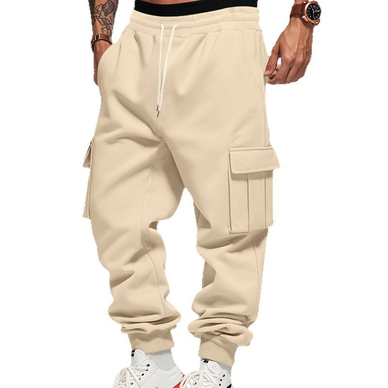 Herren Trainingshose Cargo-Style Stretch-Bund