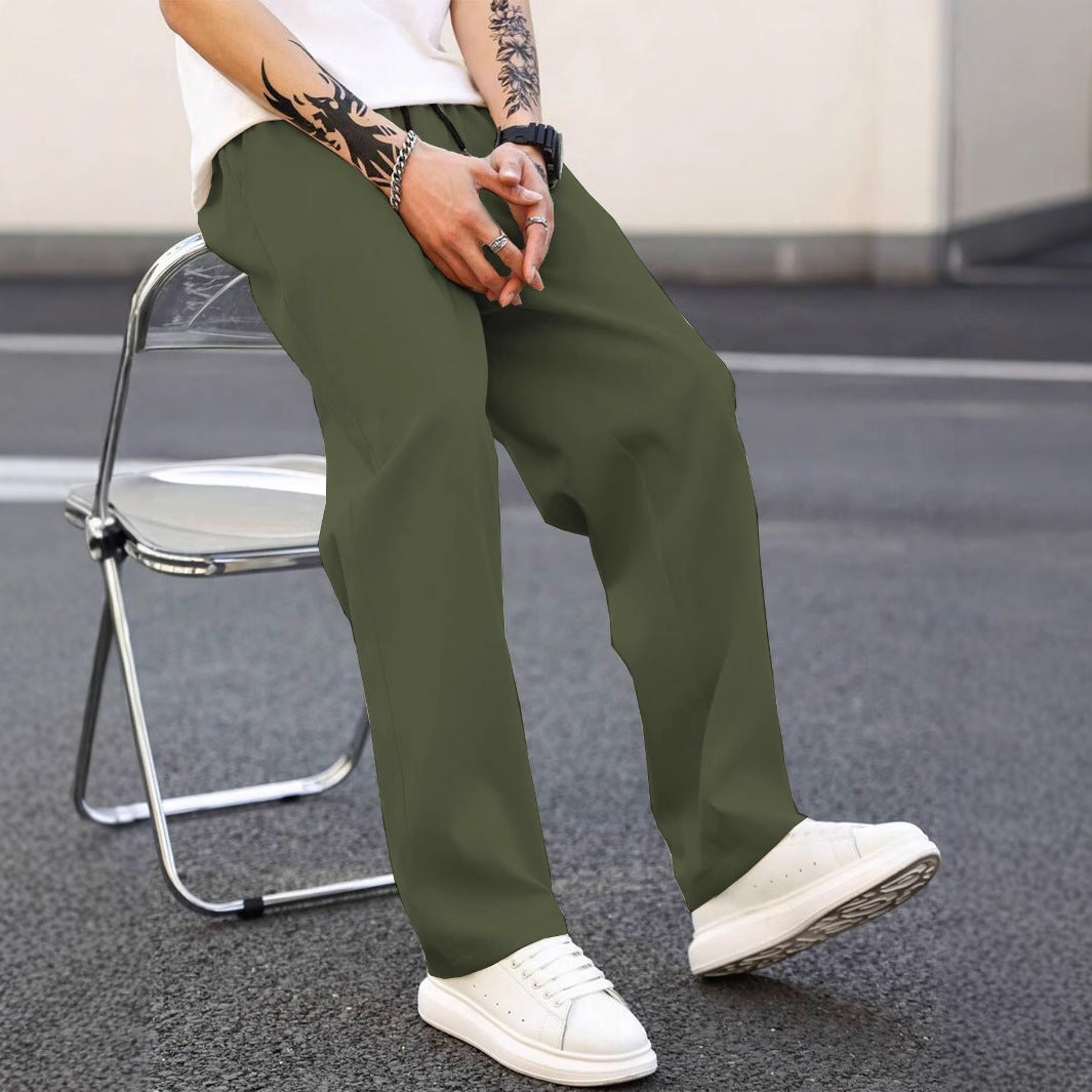 Bequeme Herren Freizeithose Locker Leger