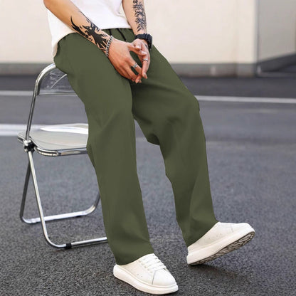 Bequeme Herren Freizeithose Locker Leger